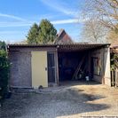 Carport mit Schuppen